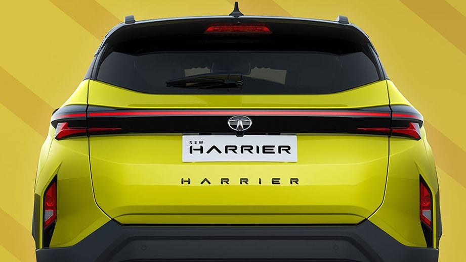 rear view of a Tata Harrier