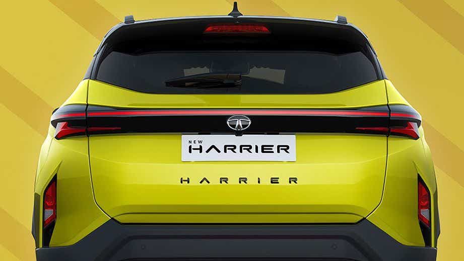 rear view of a Tata Harrier