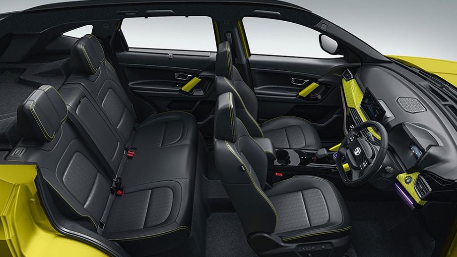 interior cabin view of a Tata Harrier