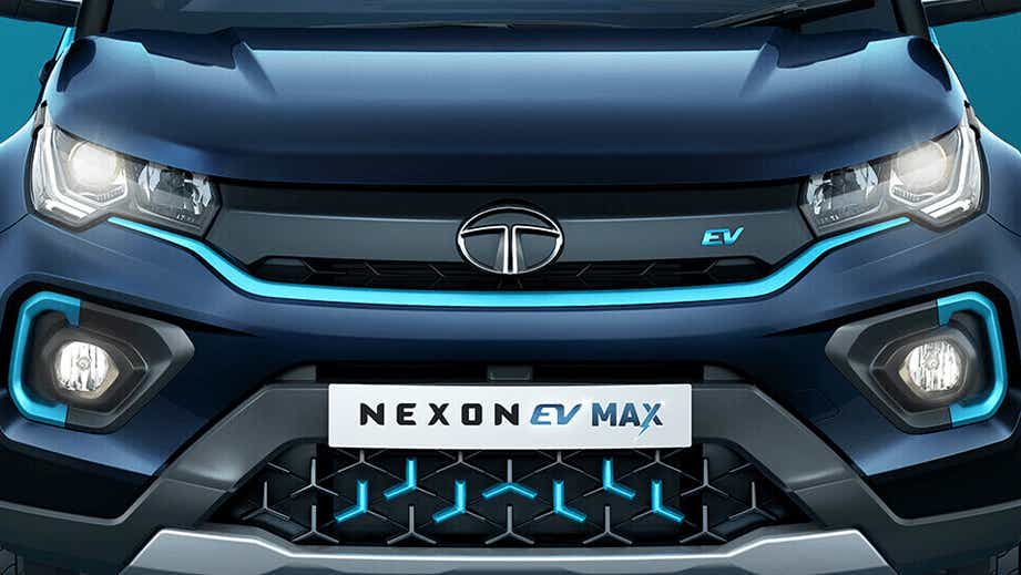 front face of a Tata Nexon EV Max
