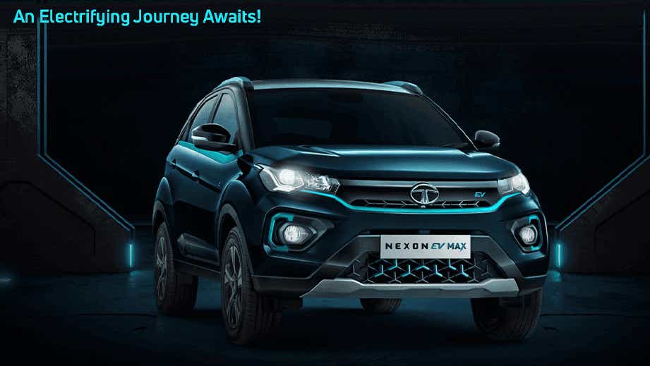Front view of a Tata Nexon EV Max