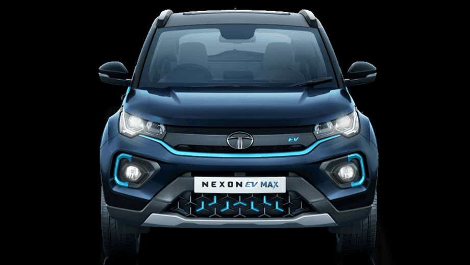 Front view of a Tata Nexon EV Max