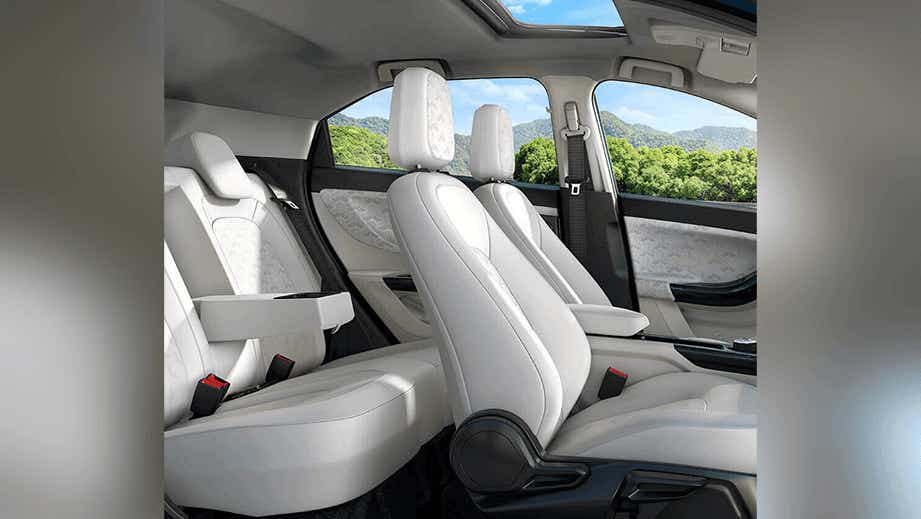 interior view of a Tata Nexon EV Max