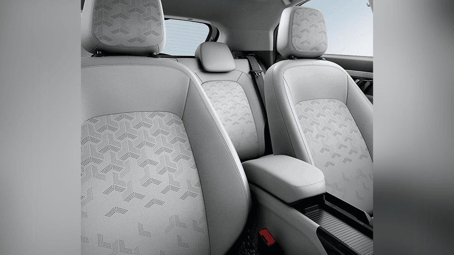 front seats and interior of a Tata Nexon EV Prime