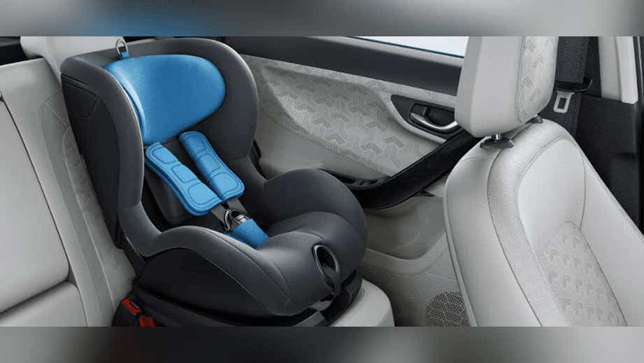 rear seat and child safety seat of a Tata Nexon EV Prime