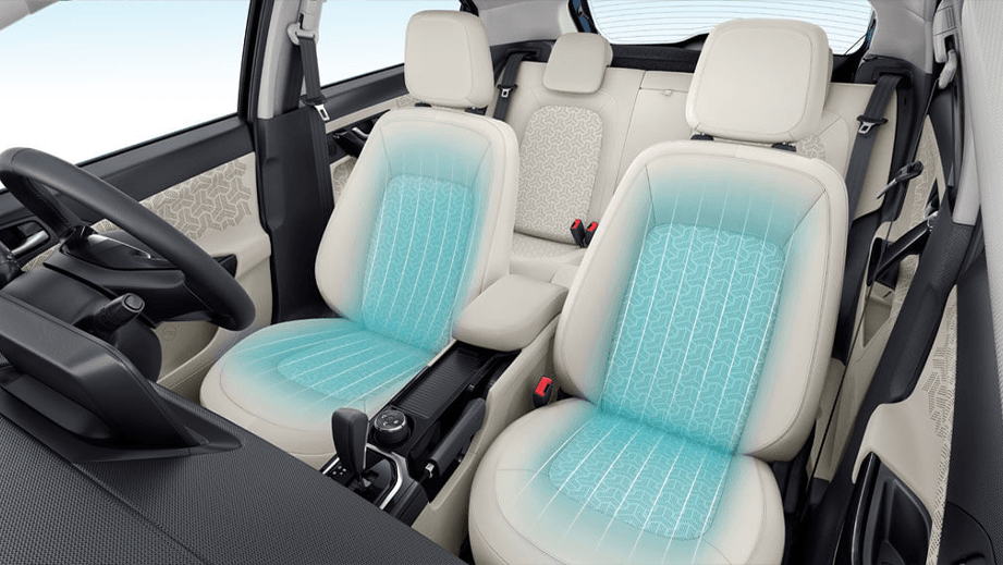 front interior seats of a Tata Nexon 2017-2023