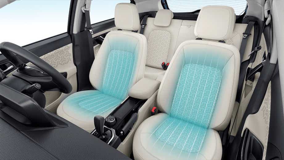 front interior seats of a Tata Nexon 2017-2023