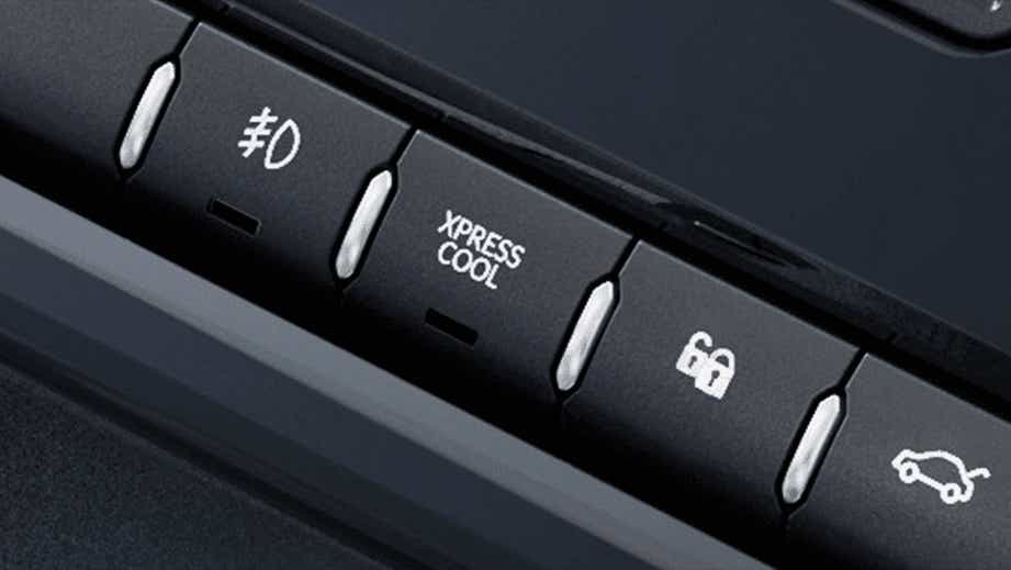 interior dashboard close-up of a Tata Nexon 2017-2023