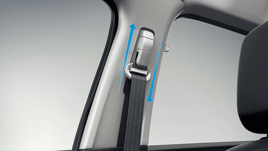 seat belt height adjustment of a Tata Nexon 2017-2023