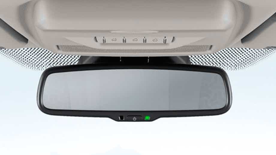 interior rear-view mirror of a Tata Nexon 2017-2023