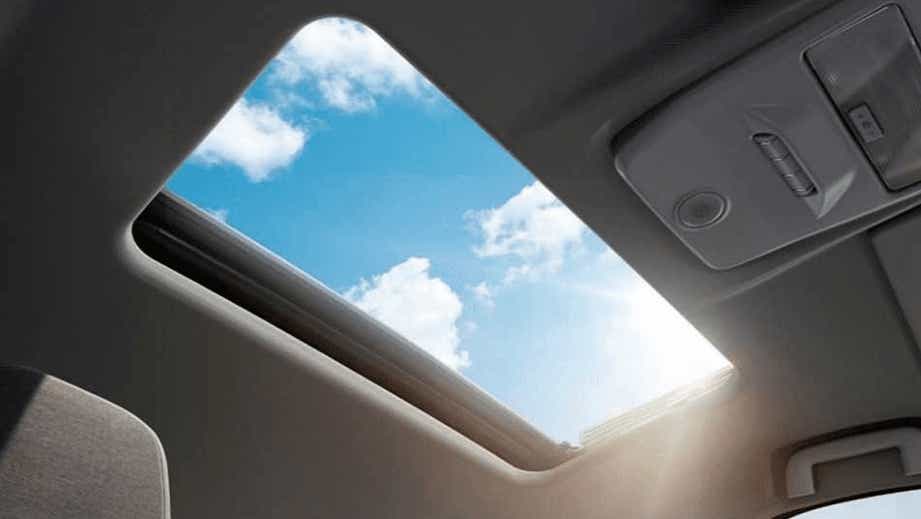sunroof interior view of a Tata Nexon 2017-2023