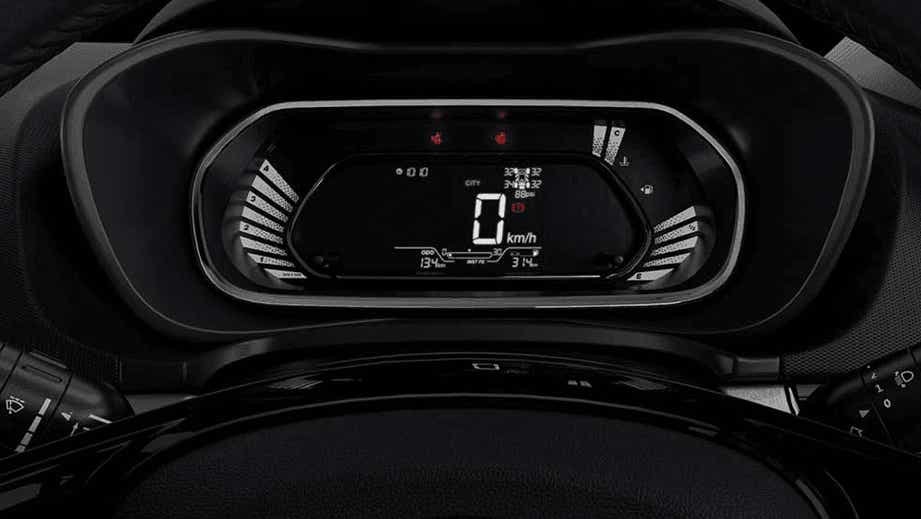 instrument cluster of a Tata Nexon 2017-2023