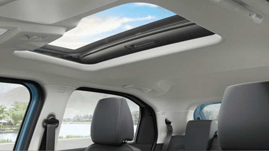 interior sunroof view of a Tata Punch