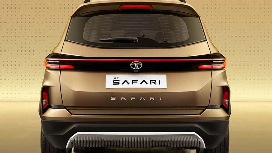 rear view of a Tata Safari
