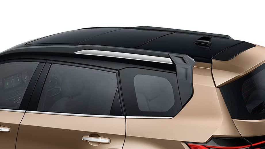 roof and side view of a Tata Safari