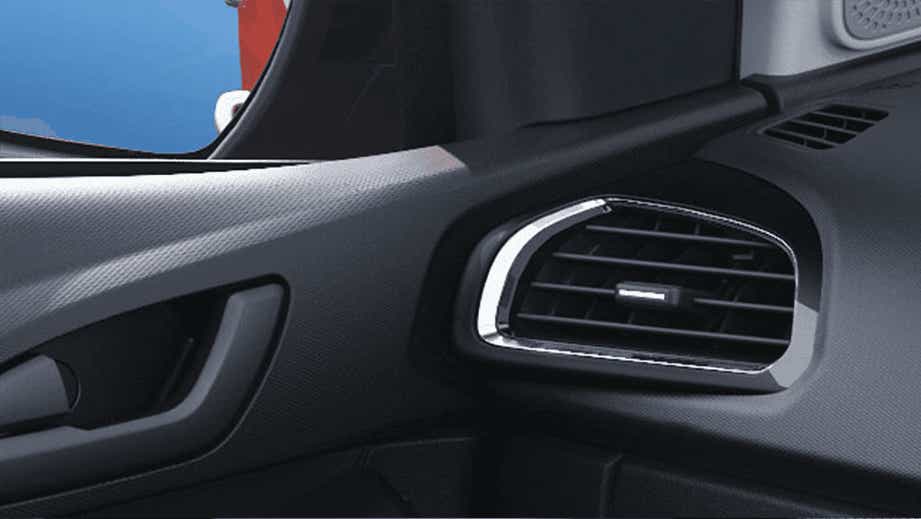 Interior air vent view of a Tata Tiago NRG