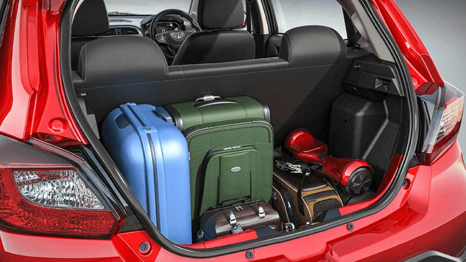 boot space of a Tata Tiago NRG