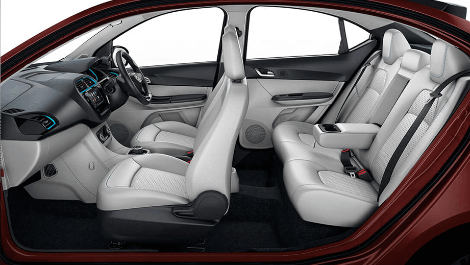 side interior view of a Tata Tigor EV