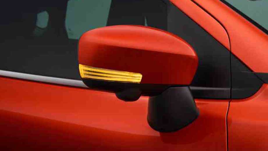 Side mirror close-up of a Toyota Urban Cruiser Taisor