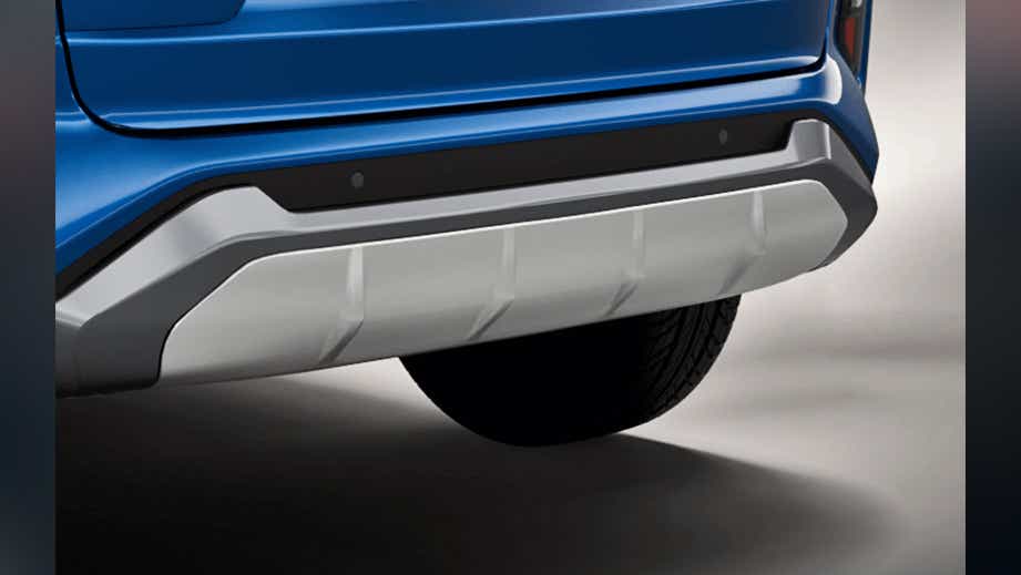 rear bumper close-up of a Toyota Urban Cruiser Hyryder