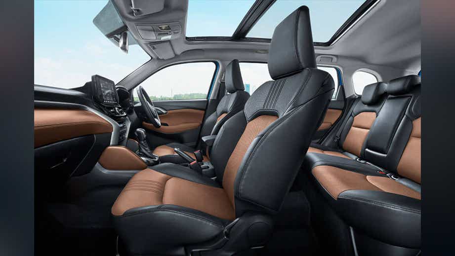 interior cabin view of a Toyota Urban Cruiser Hyryder