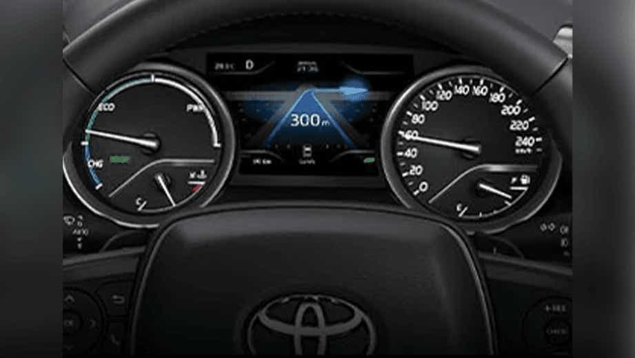 dashboard and instrument cluster of a Toyota Camry 2022-2023