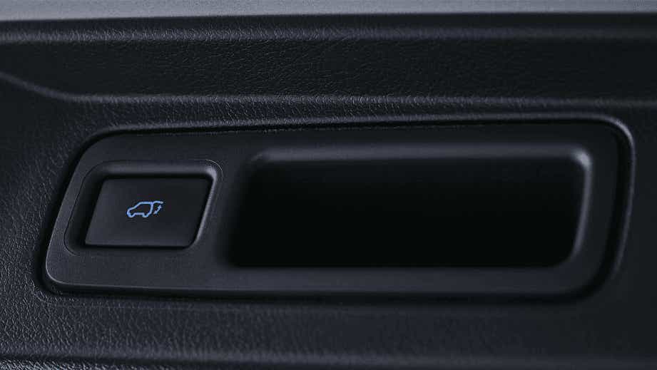 Trunk release button of a Toyota Fortuner Legender