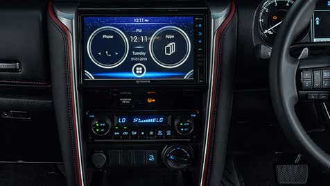 Interior dashboard of a Toyota Fortuner Legender