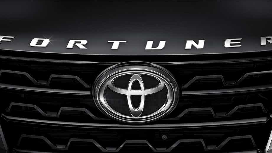 front grille of a Toyota Fortuner