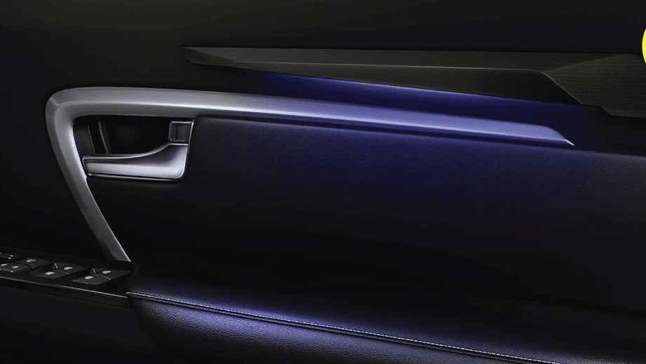 interior door panel of a Toyota Fortuner