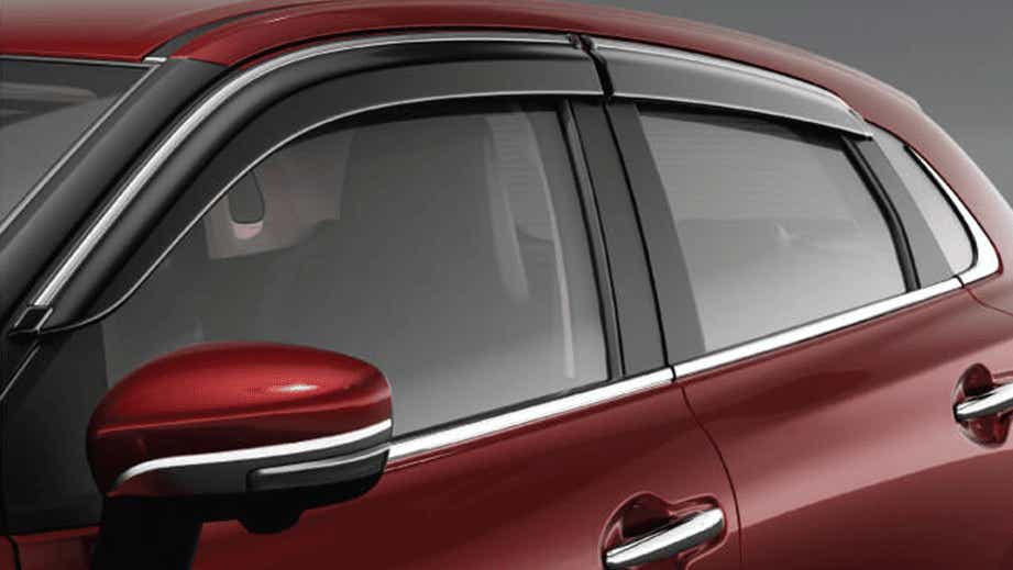 Side profile view of a Toyota Glanza