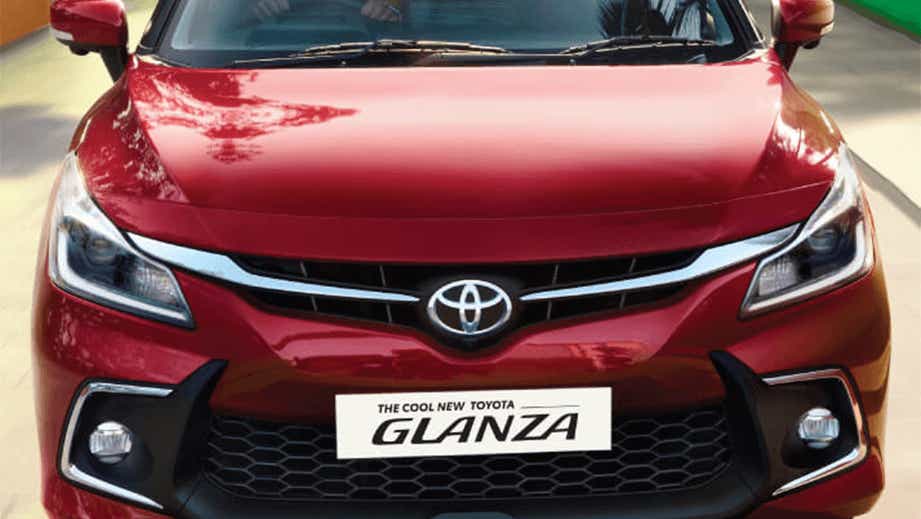 front view of a Toyota Glanza