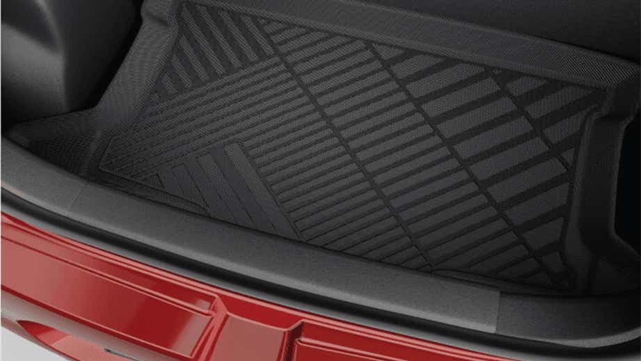 Boot space view of a Toyota Glanza