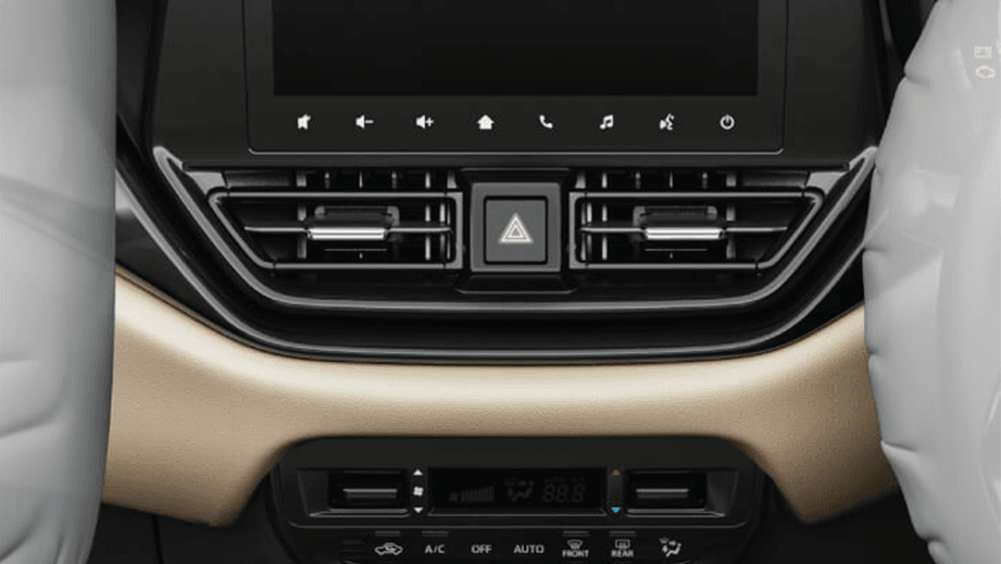 interior dashboard of a Toyota Glanza