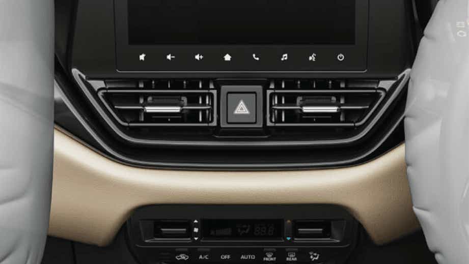 interior dashboard of a Toyota Glanza