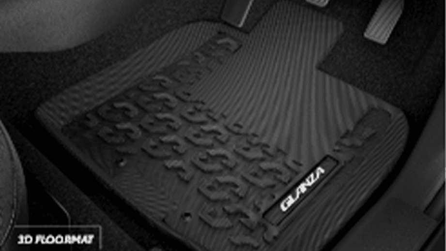 Driver side floor mat of a Toyota Glanza