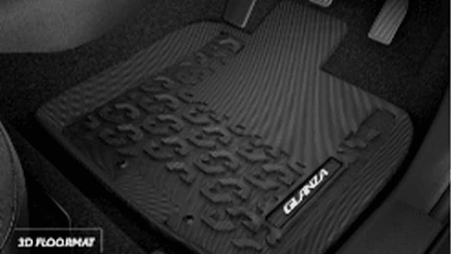 Driver side floor mat of a Toyota Glanza