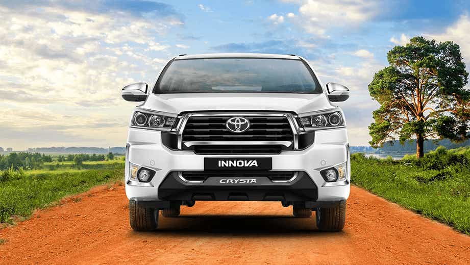 front view of a Toyota Innova Crysta