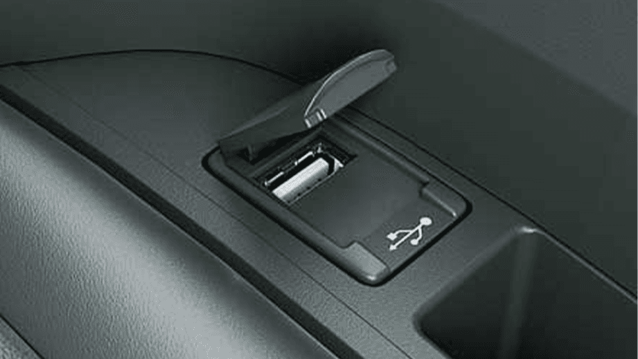 USB port area of a Toyota Innova Crysta