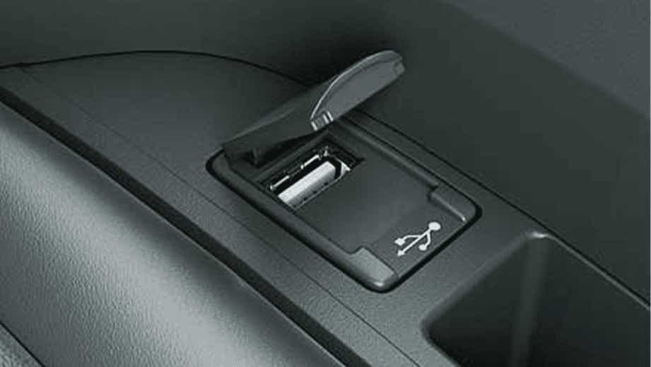 USB port area of a Toyota Innova Crysta