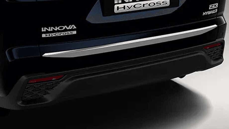 rear view of a Toyota Innova Hycross