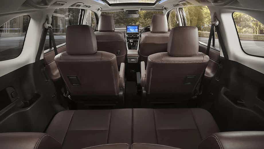 interior view of a Toyota Innova Hycross