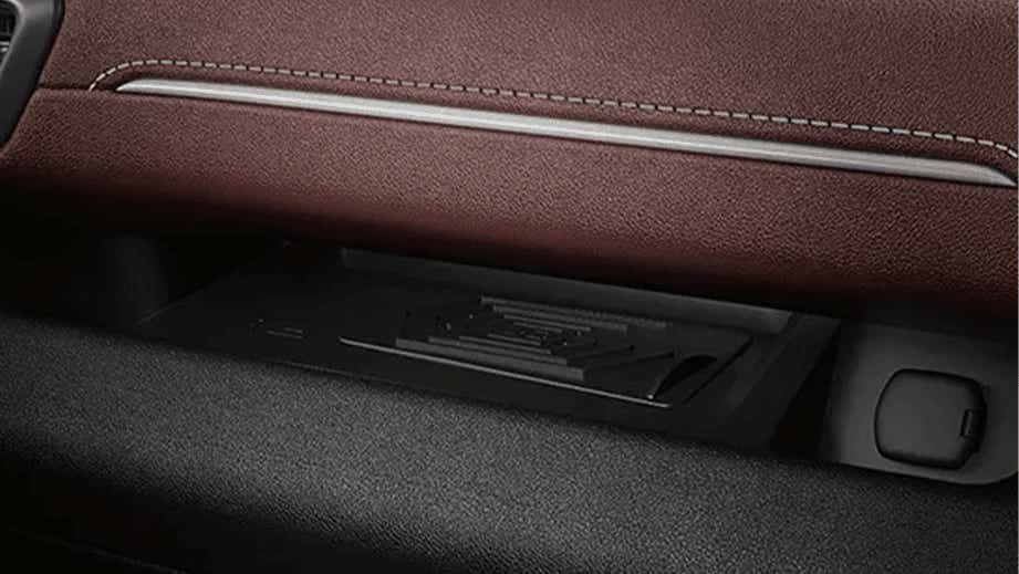 dashboard glovebox area of a Toyota Innova Hycross