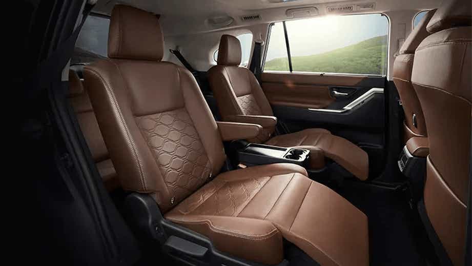interior seating of a Toyota Innova Hycross