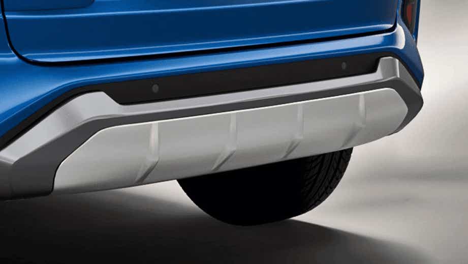 rear bumper close-up of a Toyota Urban Cruiser Hyryder