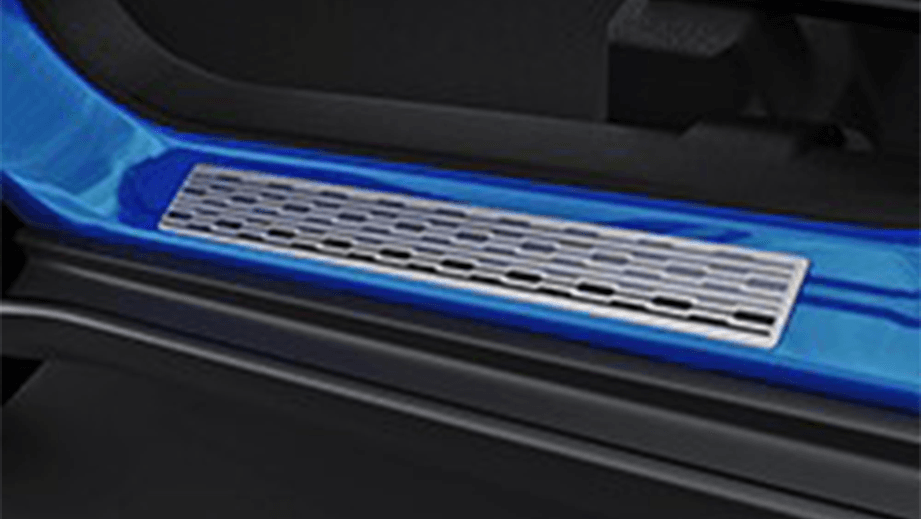 Scuff plate area of a Toyota Urban Cruiser Hyryder