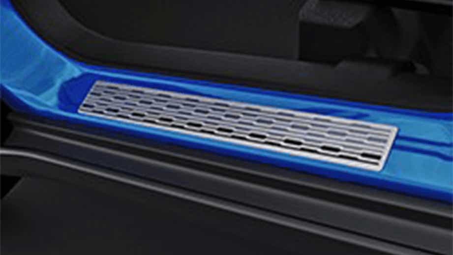 Scuff plate area of a Toyota Urban Cruiser Hyryder