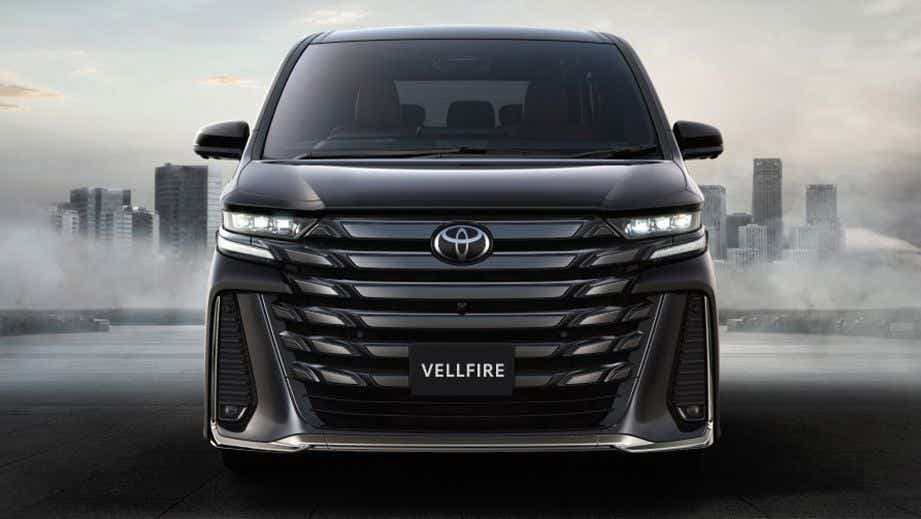 Front view of a Toyota Vellfire