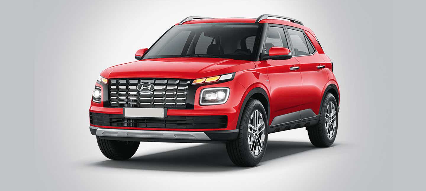 front three-quarter of a Hyundai Venue