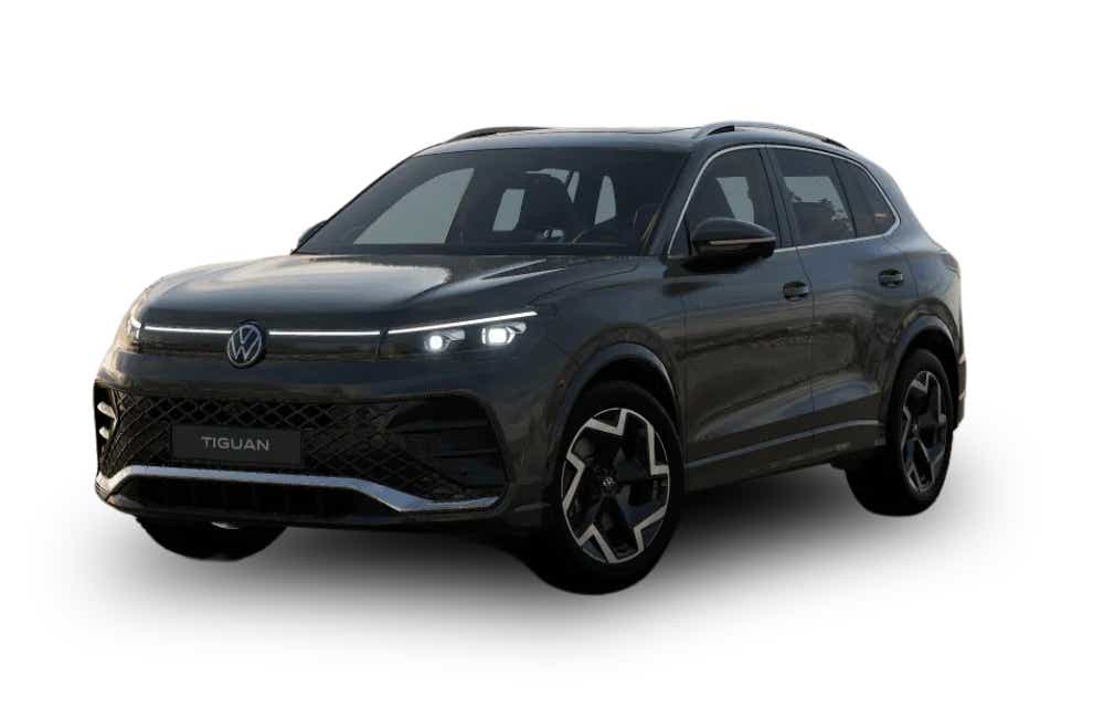 Front three-quarter view of a Volkswagen Tiguan